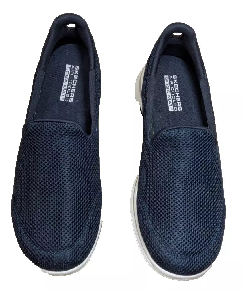 SKECHERS GO WALK 5 Performance Women's Size 7 Navy Slip On Shoes 15901 NVW