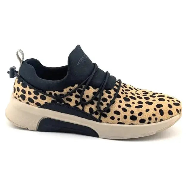 Women's New Mark Nason Paige Leopard Print Calf Hair Sneakers Shoes Size 7.5 M Mark Nason
