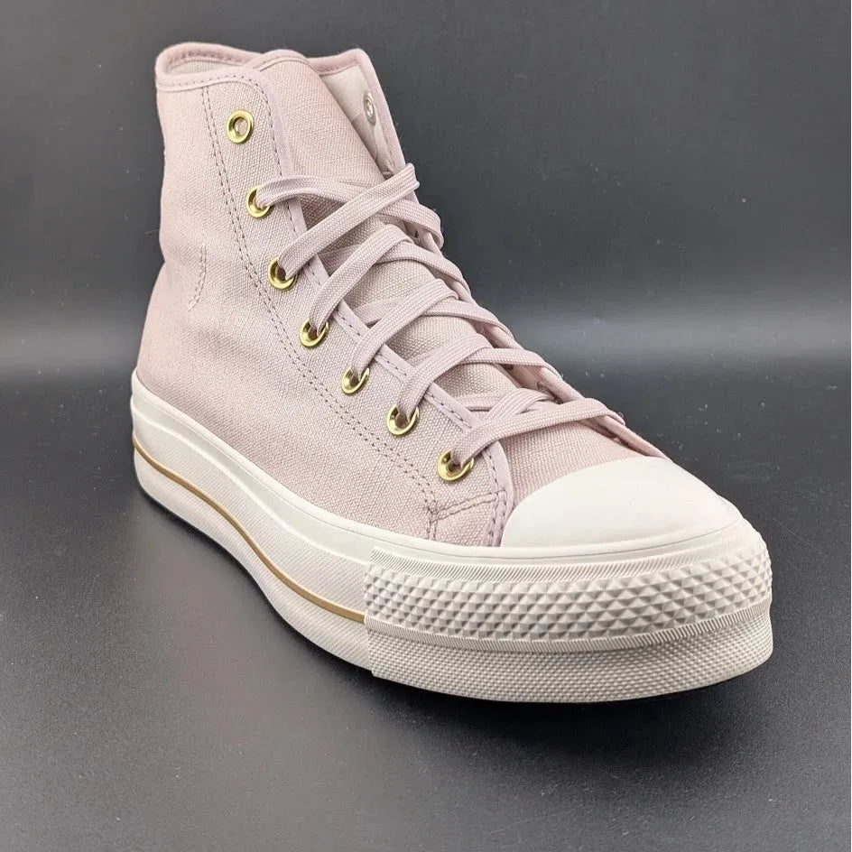 Converse CTAS Chuck Taylor All Star Lift Hi Flush Stone Wos Size 10 Platform SoleComfort.shoes