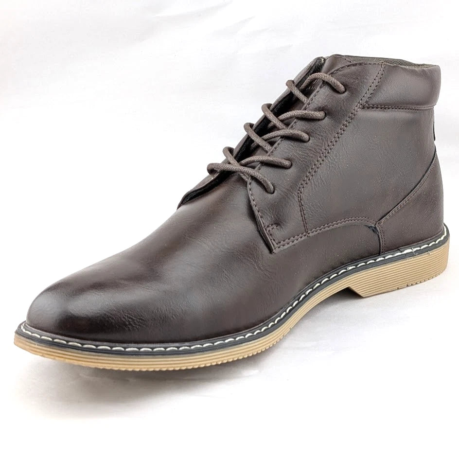 London Fog LFM-Tyler Chukka Boot Brown or Black Vegan Leather London Fog