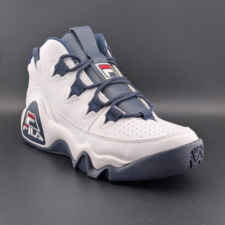 Fila Grant Hill 1 5BM00528-125 Women White Leather Athletic Basketball Shoes 8 SoleComfort.shoes