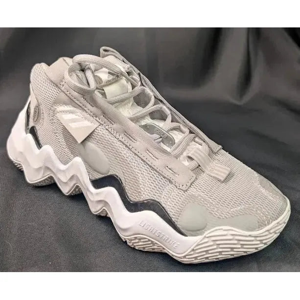 New adidas Womens Exhibit B Mid Basketball Shoes Gray White Black Size 6 / 9.5 / 10 adidas