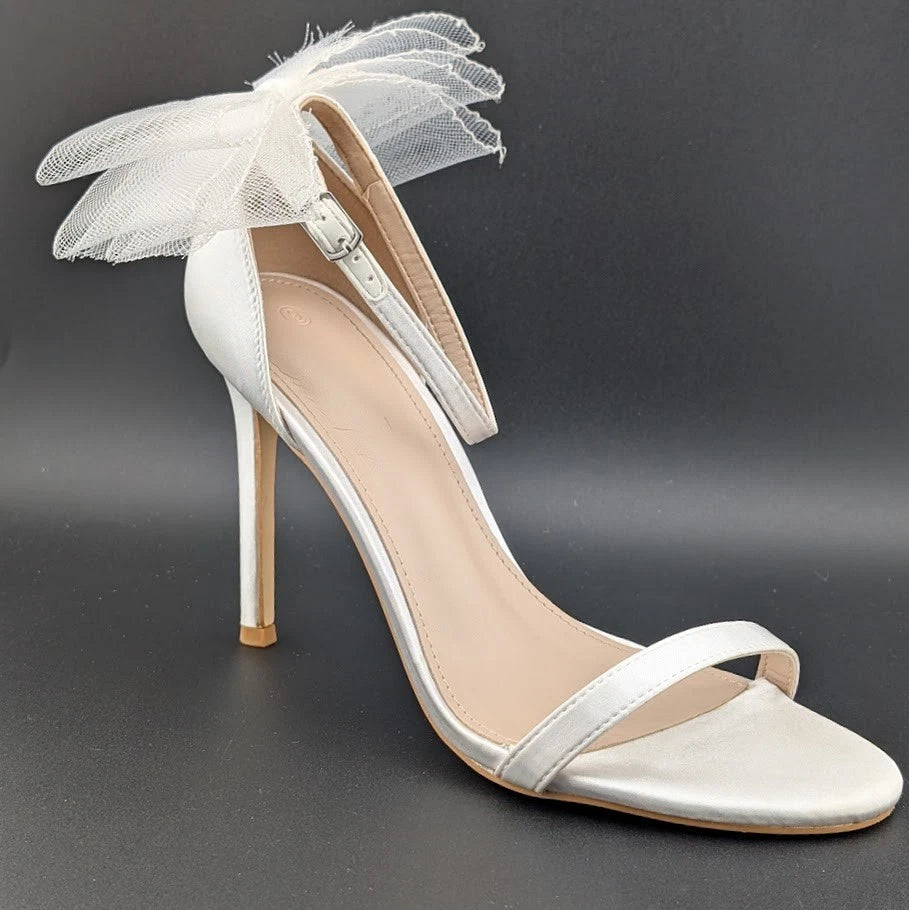 Women's Sz 9 Open Toe Stiletto Ankle Straps High Heel Party Dress Heeled Sandals SoleComfort.shoes