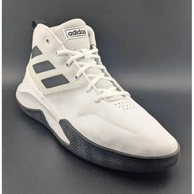 Size 12 - adidas Own The Game White Black Pre-owned Excellent Condition - SoleComfort.shoes