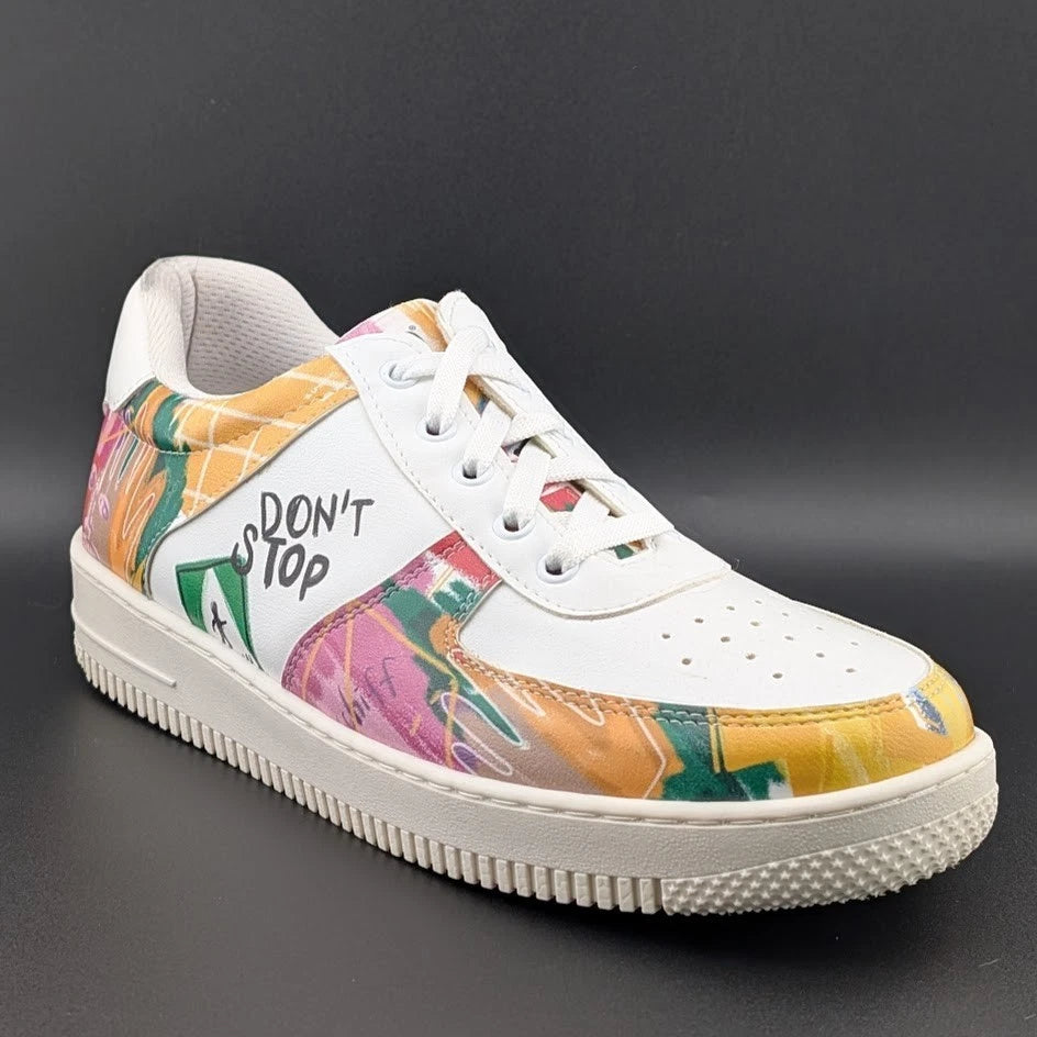 DOGO White Sneakers for Women Size 10 Vegan Leather and Unique Design SoleComfort.shoes