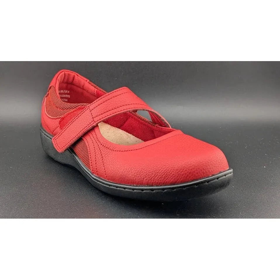 Oviaric Flats Mary Jane Dress Shoes Loafers Women’s 8 M Red Hook & Loop Closure SoleComfort.shoes