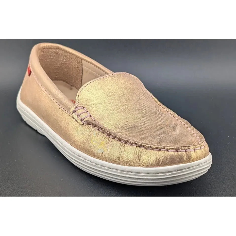 Marc Joseph Women's Size 4.5 New York Broadway Rose Gold Loafers (7707956) SoleComfort.shoes