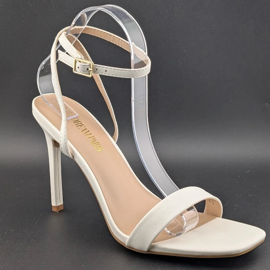 DREAM PAIRS Women High Heel Sandals Open Toe Ankle Strap Wedding Party Sandals SoleComfort.shoes