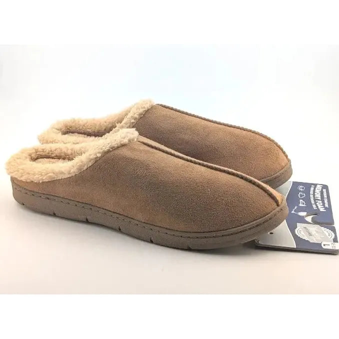 Father's Day***Wembley Mens Indoor/Outdoor Microsuede Slipper with Plush Fleece Lining - L & XL Wembley