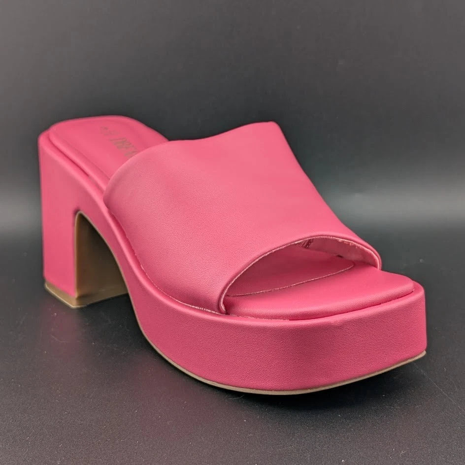 DREAM PAIRS Size 6 Women's Platform Heels Open Toe Slip On for Women High Chunky SoleComfort.shoes