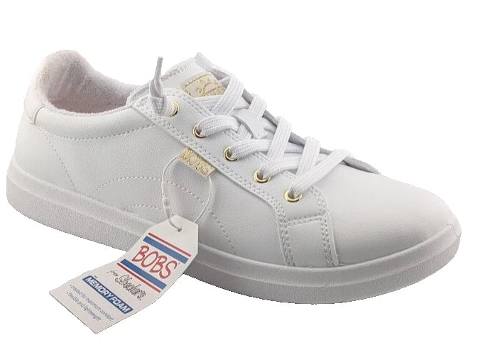 Bobs By Skechers D'VINE-INSTANT DELIGHT White Sneakers Women's Size 8.5