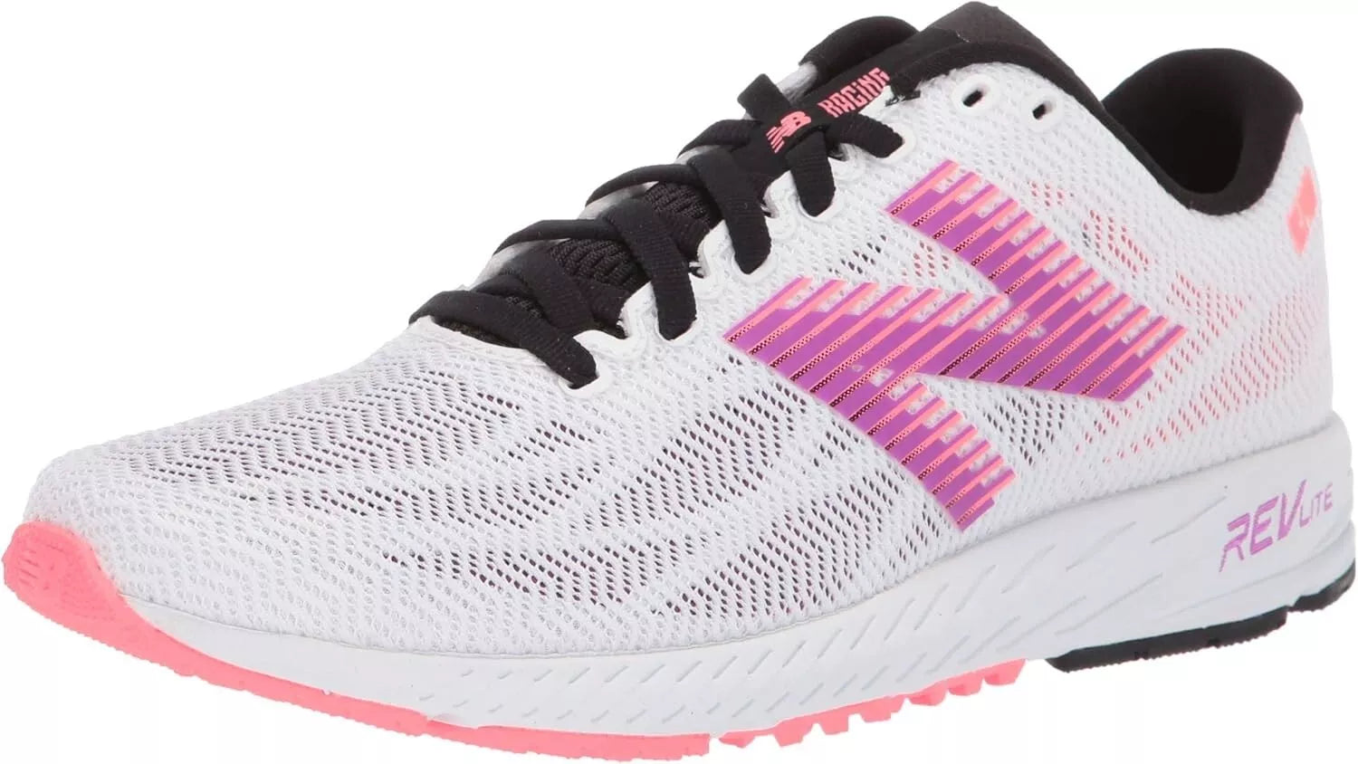 New Balance Womens 1400 V6 RevLite White/Purple/Black Running Shoes Sneakers Size 9.5