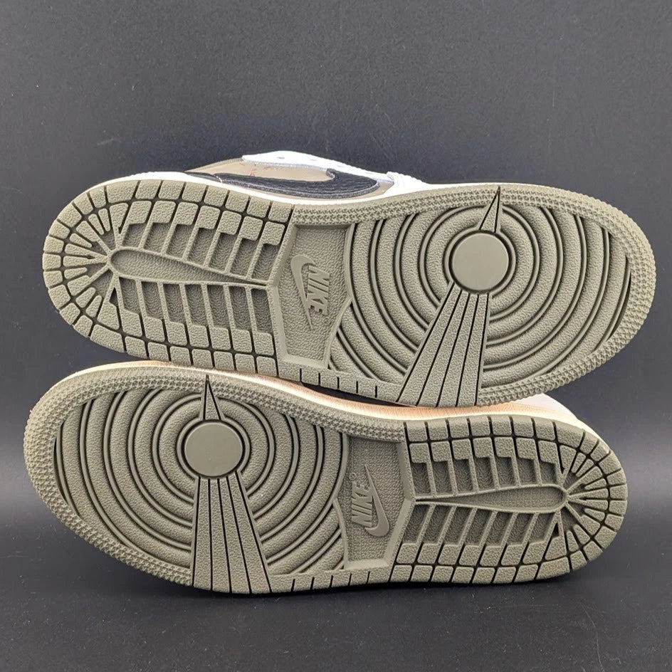 🔥Nike Air Jordan 1 Low OG SP Travis Scott Med Olive PS Size 2.5Y DO5442-200🔥 SoleComfort.shoes