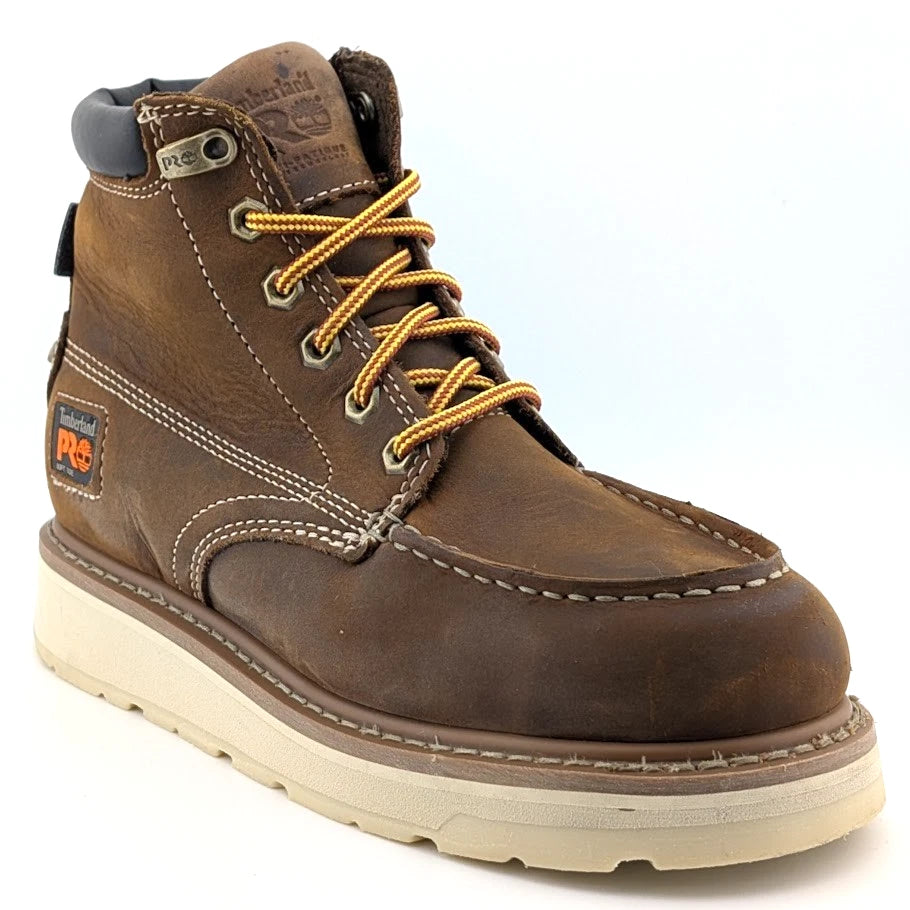 Timberland PRO Men's Size 5.5W GRIDWORKS 6" Brown Waterproof SOFT TOE (EU 37.5) SoleComfort.shoes