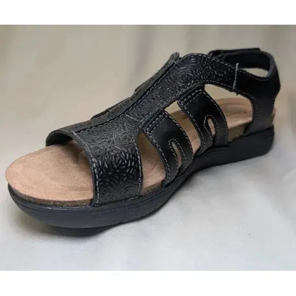 Women's Size 7.5M Clarks April Belle Sandal | 77018 | Leather Upper / Footbed Clarks