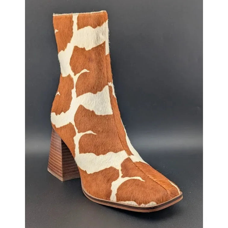 NEW Steve Madden Size 10 Nara-C Real Calf Hair-Mid Calf Chunky Heel Boots Shoes SoleComfort.shoes