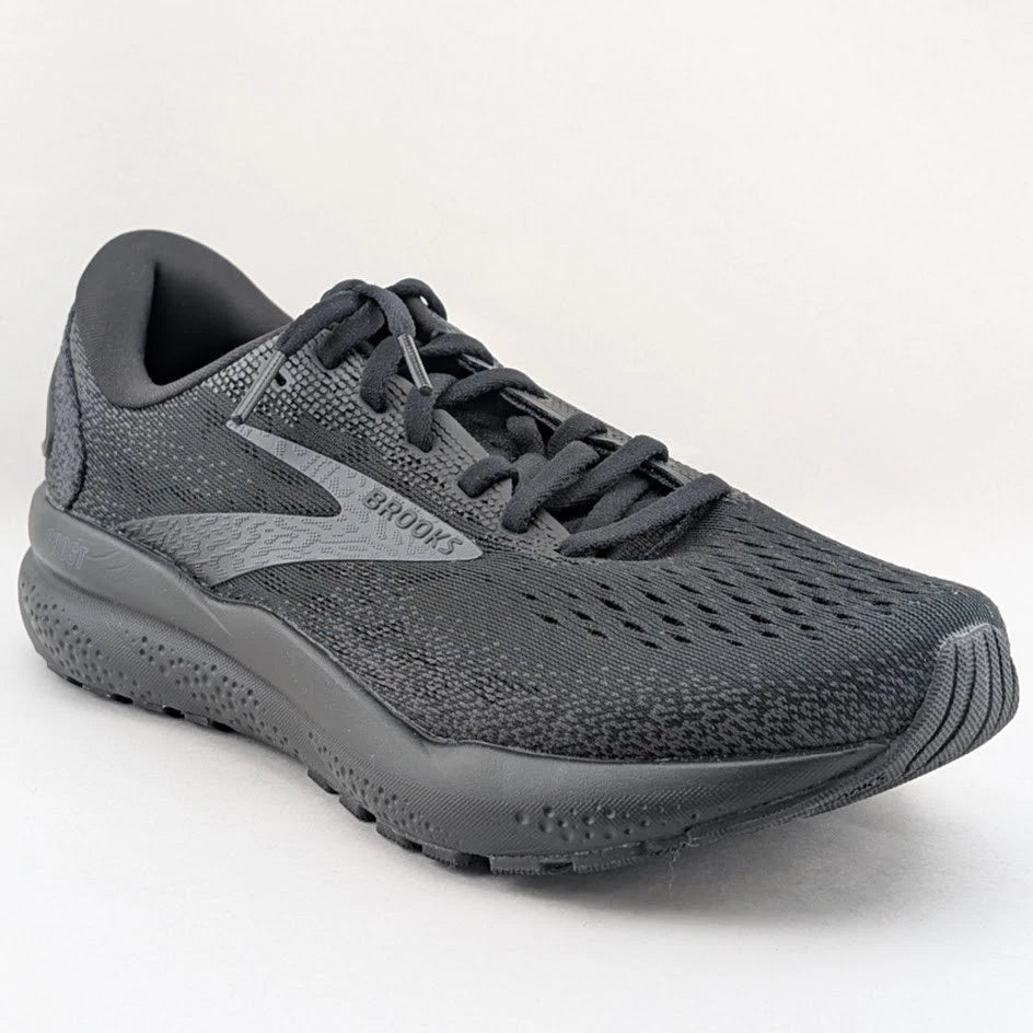 Brooks Women's Ghost 16 Lace Up Athletic Shoes Black Wide Sz 7b 1204071B020 SoleComfort.shoes