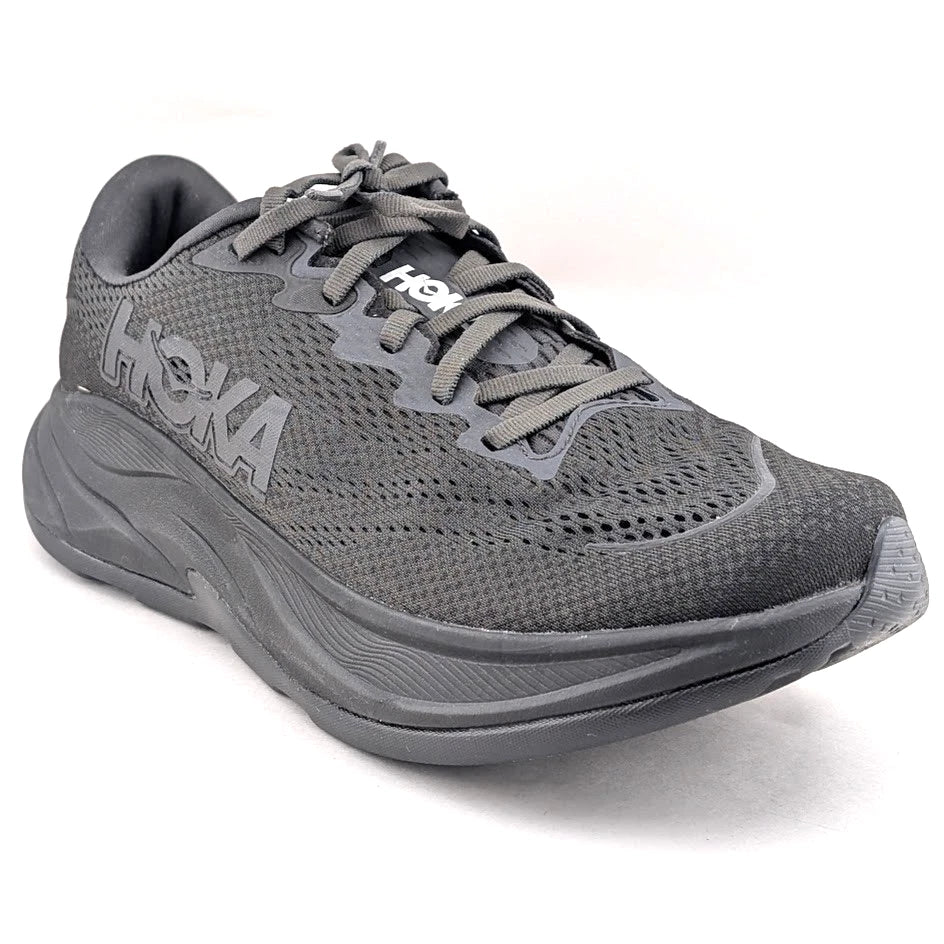 Hoka Rincon 4 Men's Size 9D / Women's Size 10.5W STK 1155130 Black on Black SoleComfort.shoes