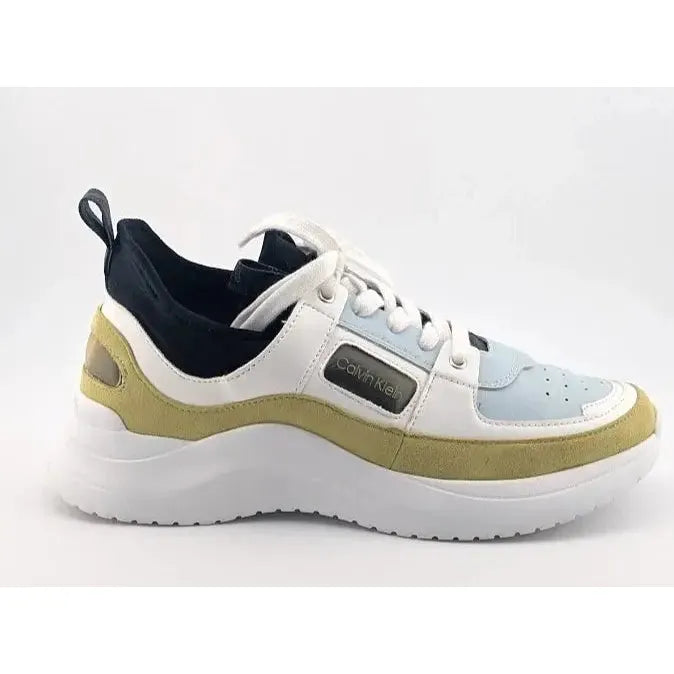 Pre-owned Calvin Klein Womens Ultra Neoprene Multicolor Lace-Up Sneaker Shoes Size 8M Calvin Klein