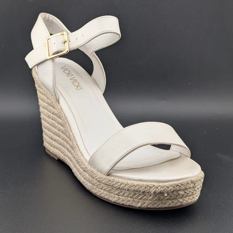 Vicki Vicki Women's Size 9 Open Toe 4-inch Wedge Platform Espadrilles SoleComfort.shoes