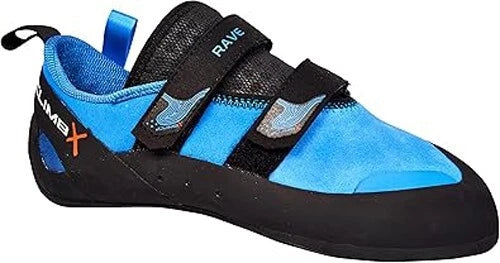 ClimbX Rave Men's Size 6 Strap Blue Climbing Shoes Outdoor Footwear EU Size 38