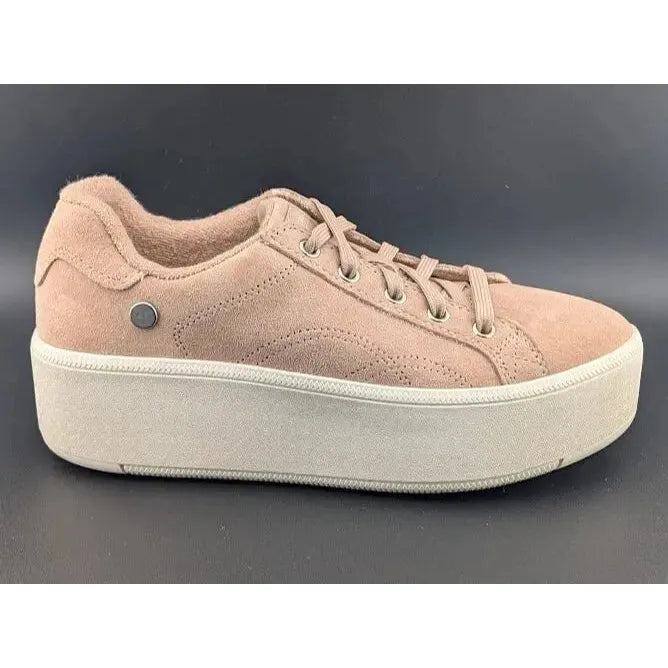 Skechers Womens Size 7.5 Martha Stewart Plateau Chic Lady Rose Suede Leather - SoleComfort.shoes