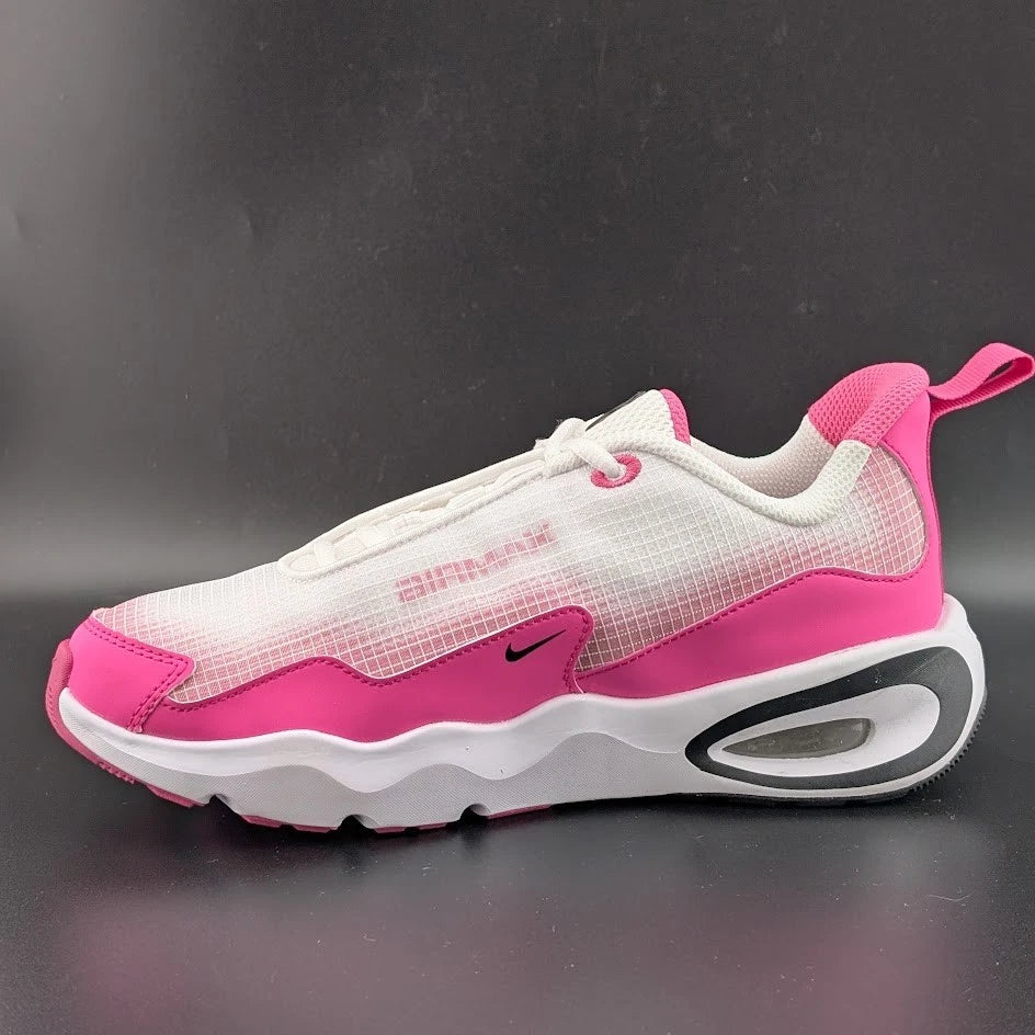 Nike Air Max Nova GS White Fuchsia Black FN4446-101 Sizes 4Y 4.5Y 5Y Brand New SoleComfort.shoes