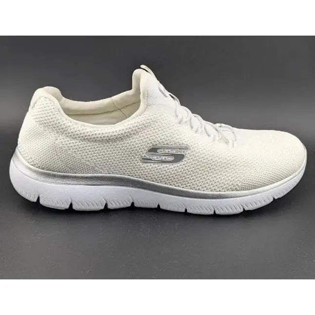 Skechers Womens Size 9 Summits Cool Classic Sneakers White Mesh Shoes 149206 - SoleComfort.shoes