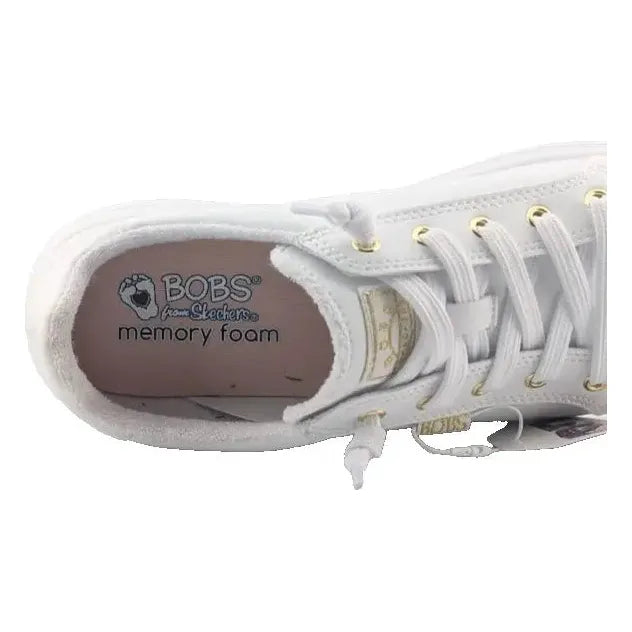 Bobs By Skechers D'VINE-INSTANT DELIGHT White Sneakers Women's Size 8.5 Skechers