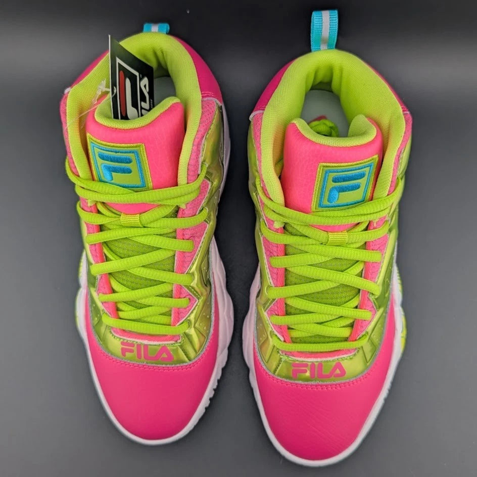 Fila MB Night Walk Girls Shoes Size 5.5 Youth, Color: Pink/Yellow SoleComfort.shoes