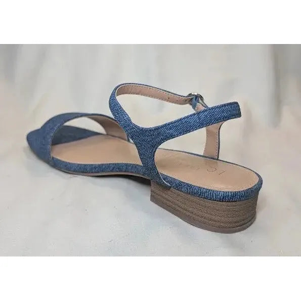 LC Lauren Conrad Obsidian Denim Blue Women's Slide Sandals - Size 8.5 NWB LC Lauren Conrad