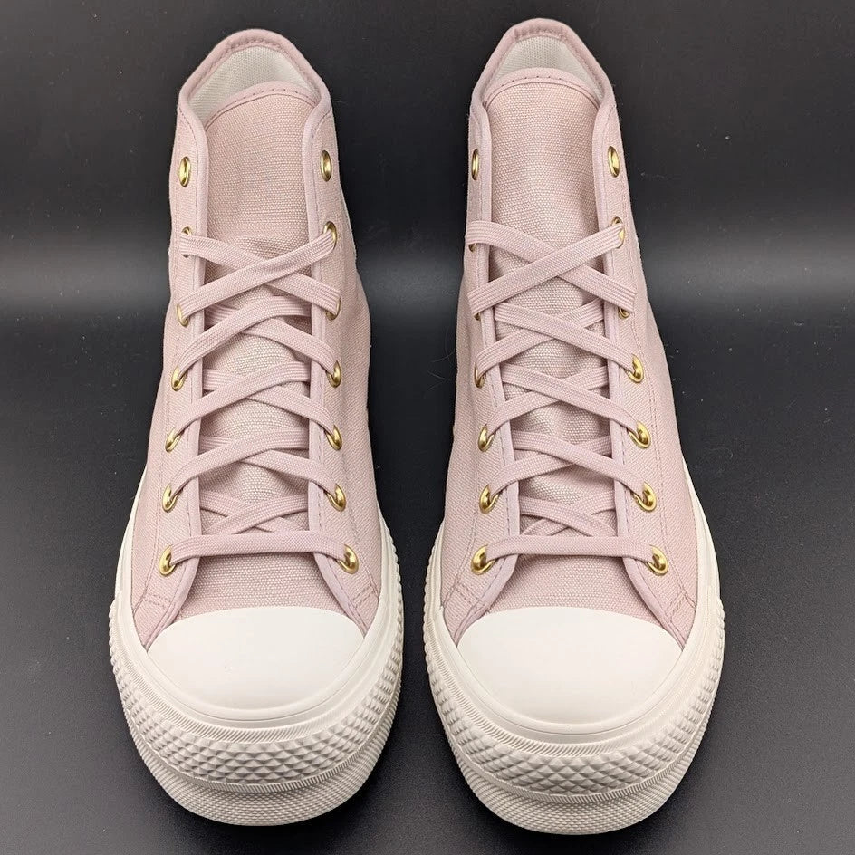 Converse CTAS Chuck Taylor All Star Lift Hi Flush Stone Wos Size 10 Platform SoleComfort.shoes