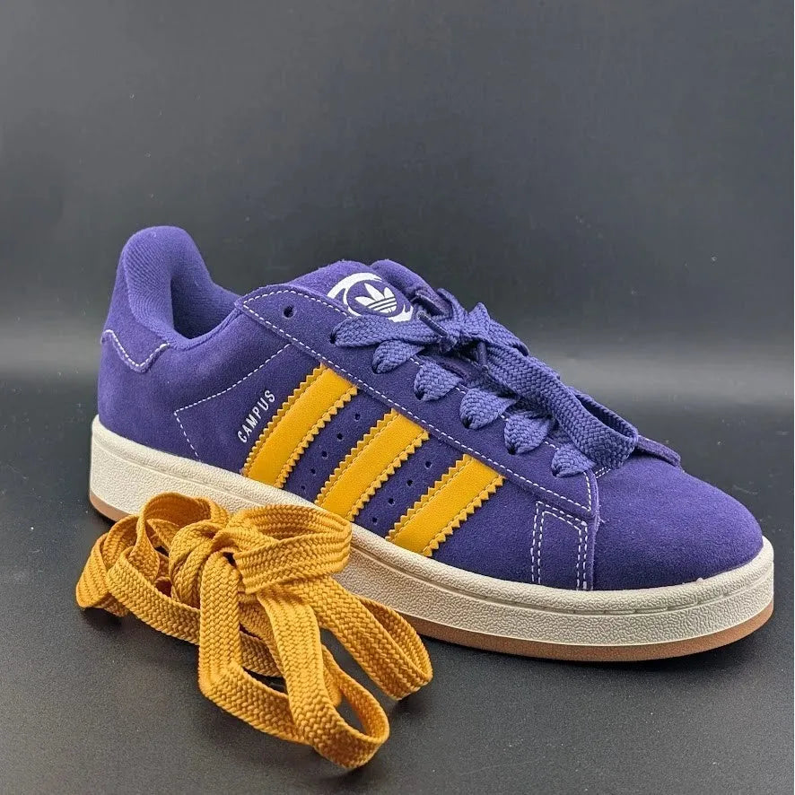 adidas Originals Campus 00s Collegiate Purple Gold JI0286 Kids 6 / Woman's 7.5 SoleComfort.shoes