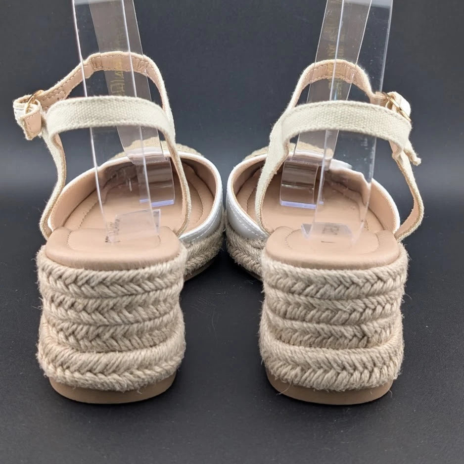 Dream Pairs Size 8 Women Espadrille Wedge Sandals Ankle Strap w/ Bkl Closed Toe SoleComfort.shoes