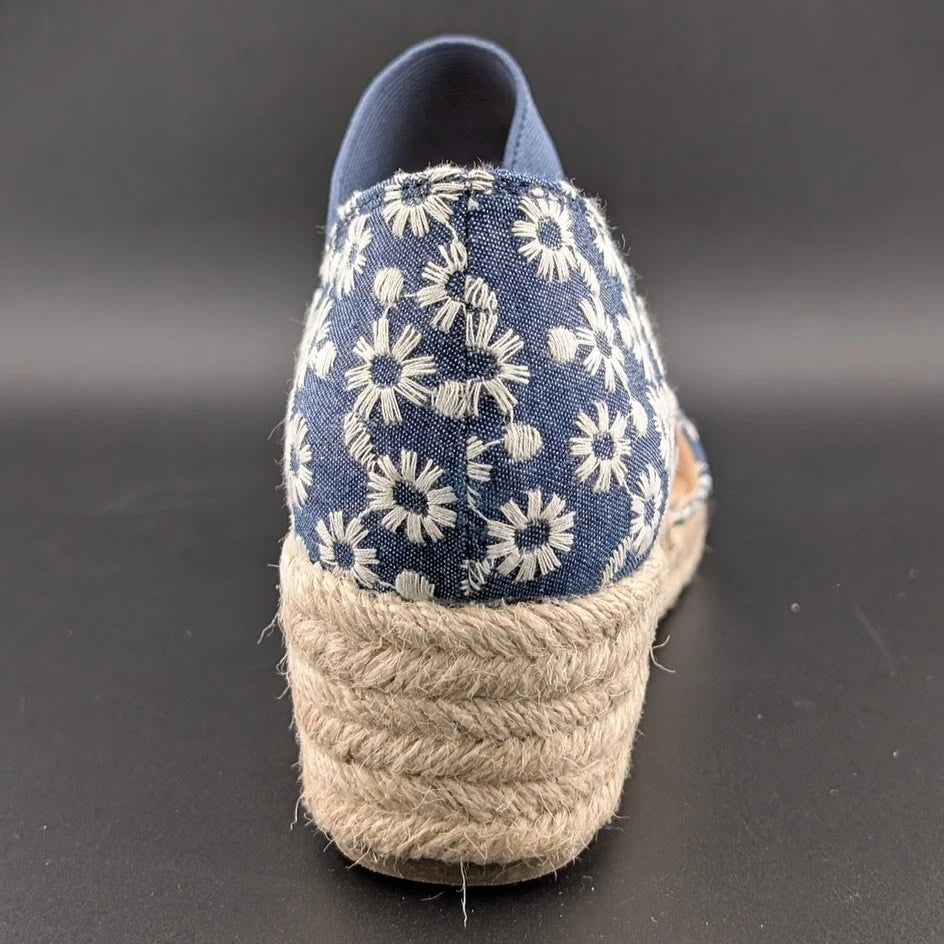 LifeStride Kaylee Espadrille Wedge Sandal Daisy Denim SoleComfort.shoes