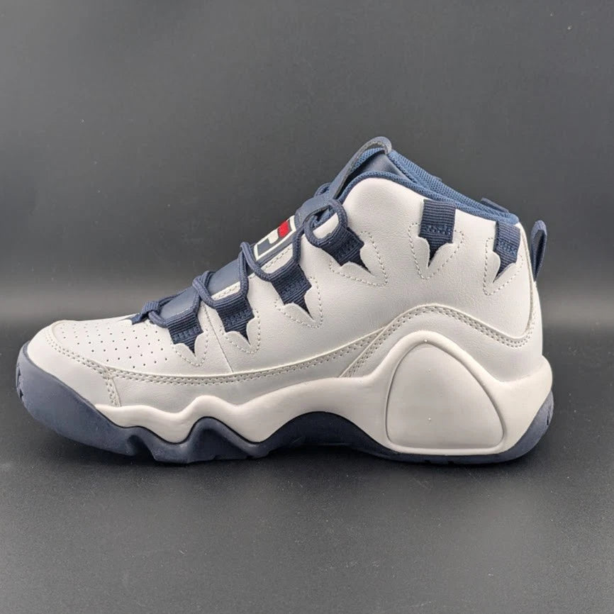 Fila Grant Hill 1 5BM00528-125 Women White Leather Athletic Basketball Shoes 8 SoleComfort.shoes