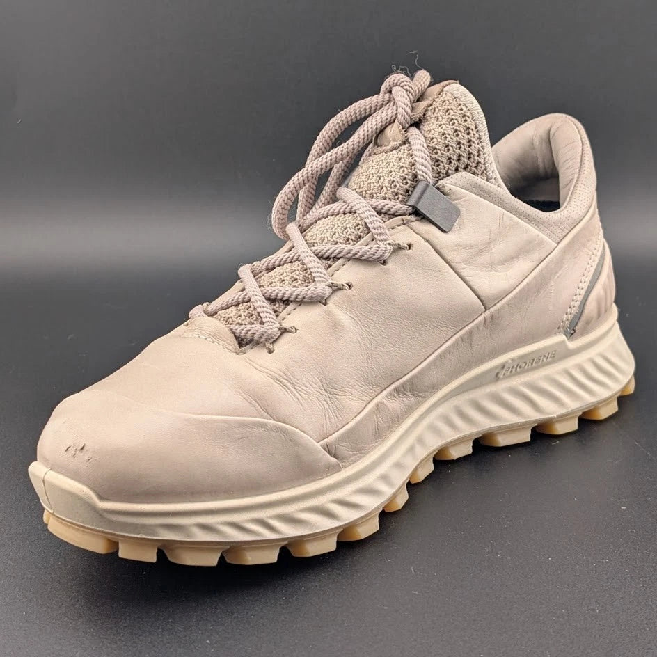 Ecco Exostrike Low Gray/Beige Sporty Comfort Goretex Women's Shoe SZ EU 35/ US 4 SoleComfort.shoes