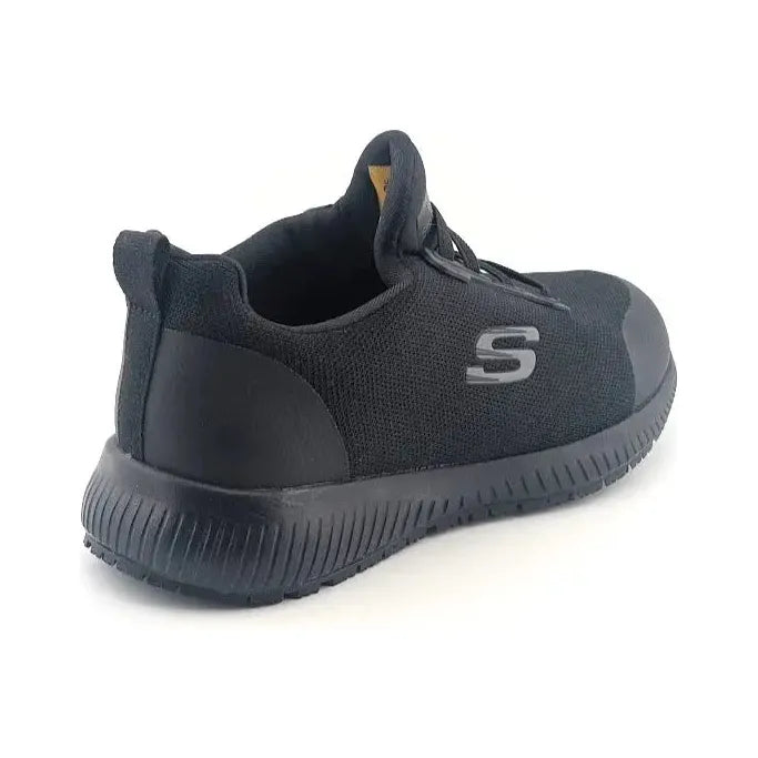 Pre-owned Skechers Womens Size 6.5 Wide Squad SR Slip-On Slip Resistant Work Shoes 77222W - SoleComfort.shoes