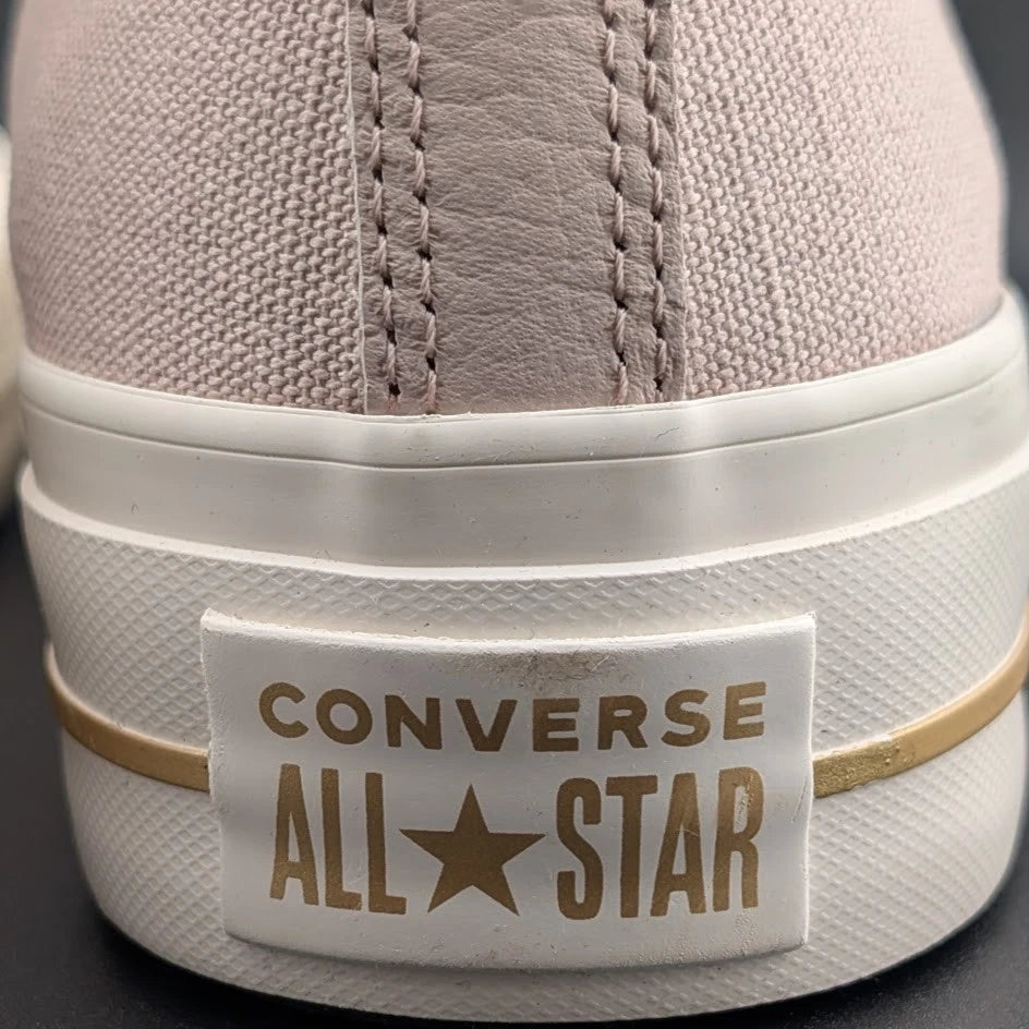 Converse CTAS Chuck Taylor All Star Lift Hi Flush Stone Wos Size 10 Platform SoleComfort.shoes