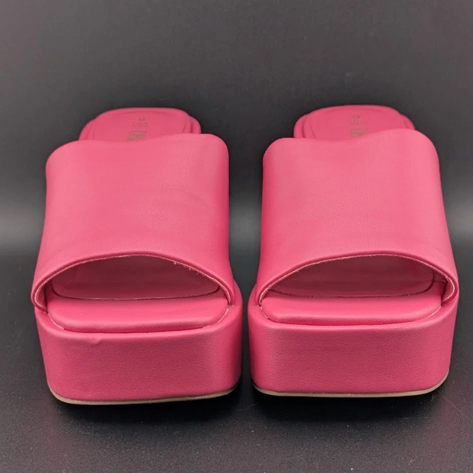 DREAM PAIRS Size 6 Women's Platform Heels Open Toe Slip On for Women High Chunky SoleComfort.shoes