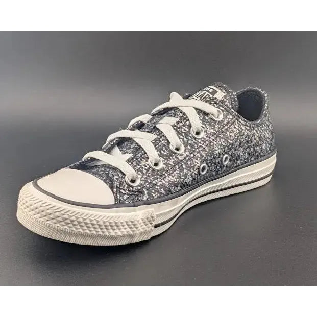 Converse CTAS OX Black Egret Glitter Sneakers Womens Size 6 Shoes A11138C - SoleComfort.shoes
