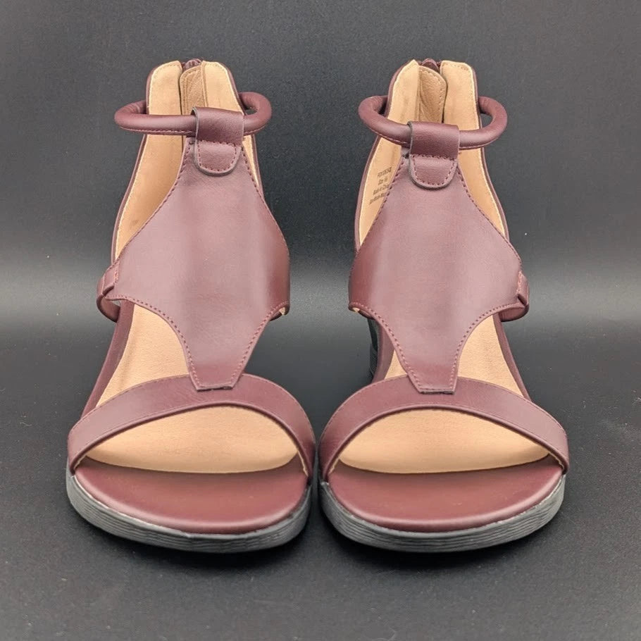 JOURNEE COLLECTION Size 6.5 TRAYLE Women's Wedge Heeled Sandals Ankle Strap SoleComfort.shoes