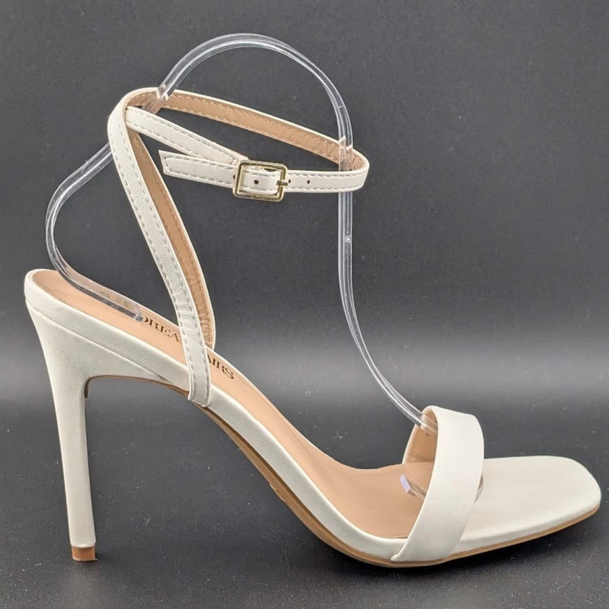 DREAM PAIRS Women High Heel Sandals Open Toe Ankle Strap Wedding Party Sandals SoleComfort.shoes