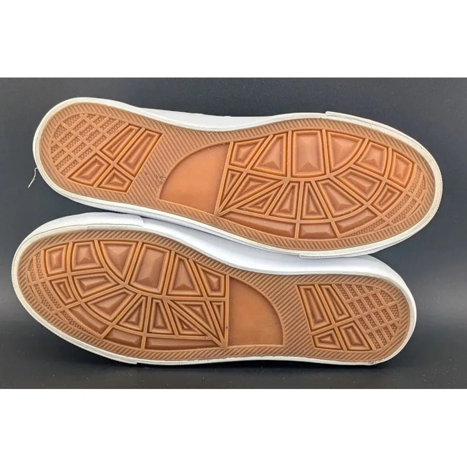 Pre-owned Women's Size 9 White Tennis Shoes Faux Leather Sneakers Casual Walking Women's SoleComfort.shoes