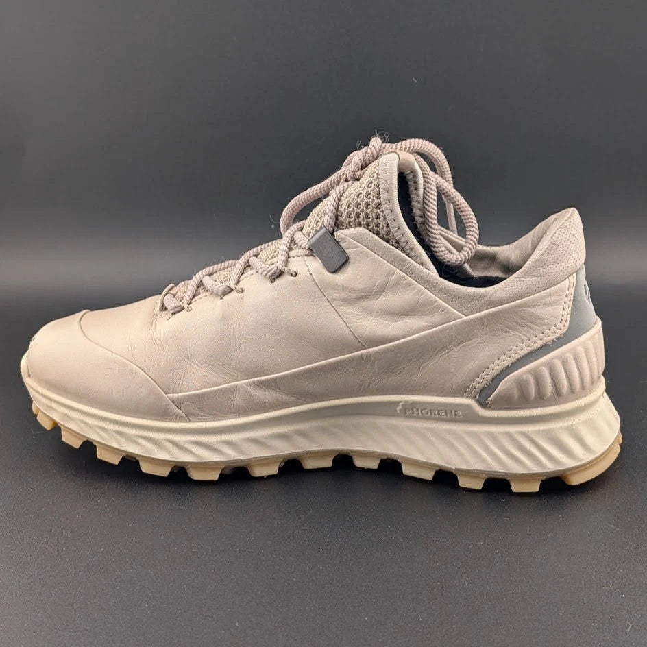 Ecco Exostrike Low Gray/Beige Sporty Comfort Goretex Women's Shoe SZ EU 35/ US 4 SoleComfort.shoes