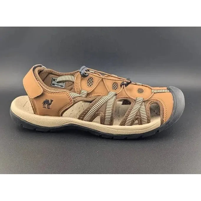 Mens Size 9.5 Tan Summer Sport Fishman Sandals - Comfy Beach Water Walking Shoes - SoleComfort.shoes