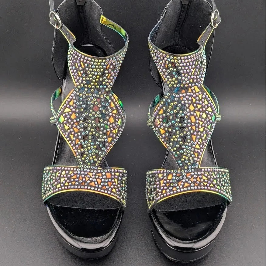 New Women's Pumps Platform High Heels Sexy Open Toe Latin Party Dress Shoes SoleComfort.shoes