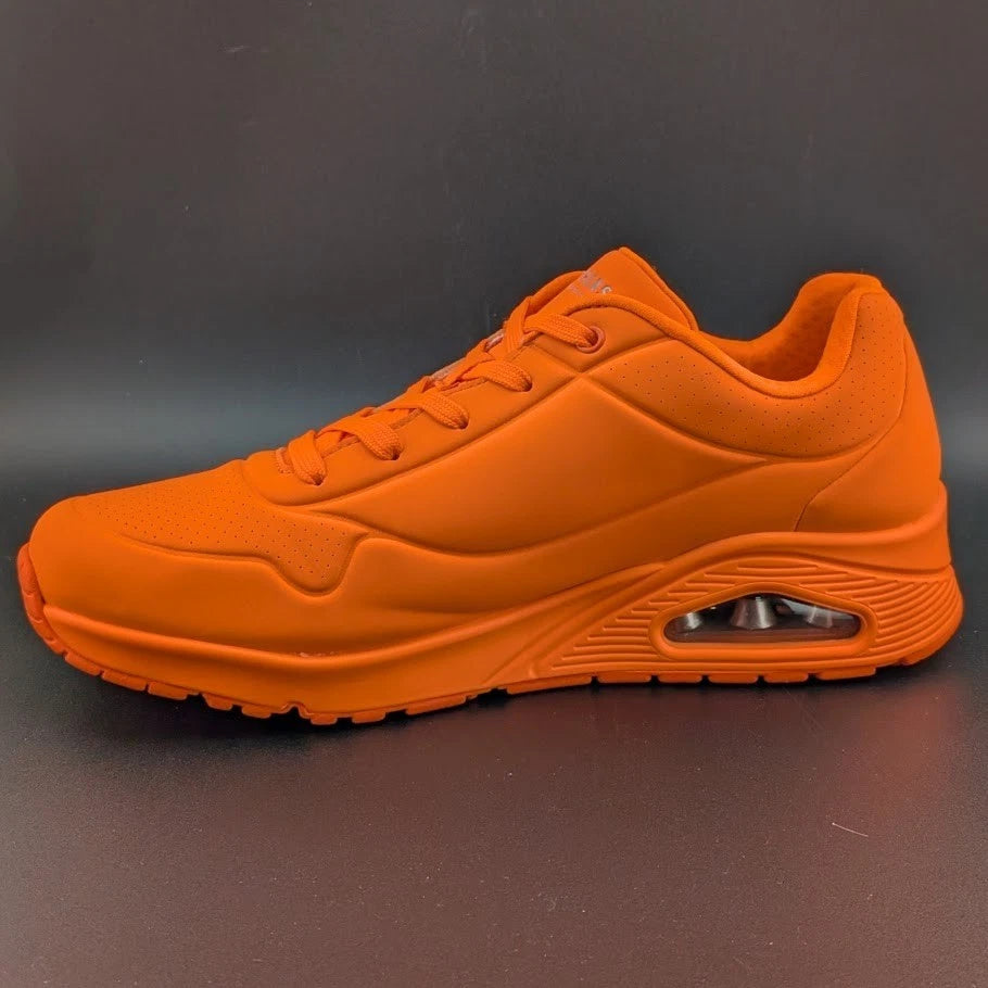 Skechers Womens Size 11 Uno-Night Shades Sneaker Shoes Neon Orange *FOOTBALL FAN Skechers