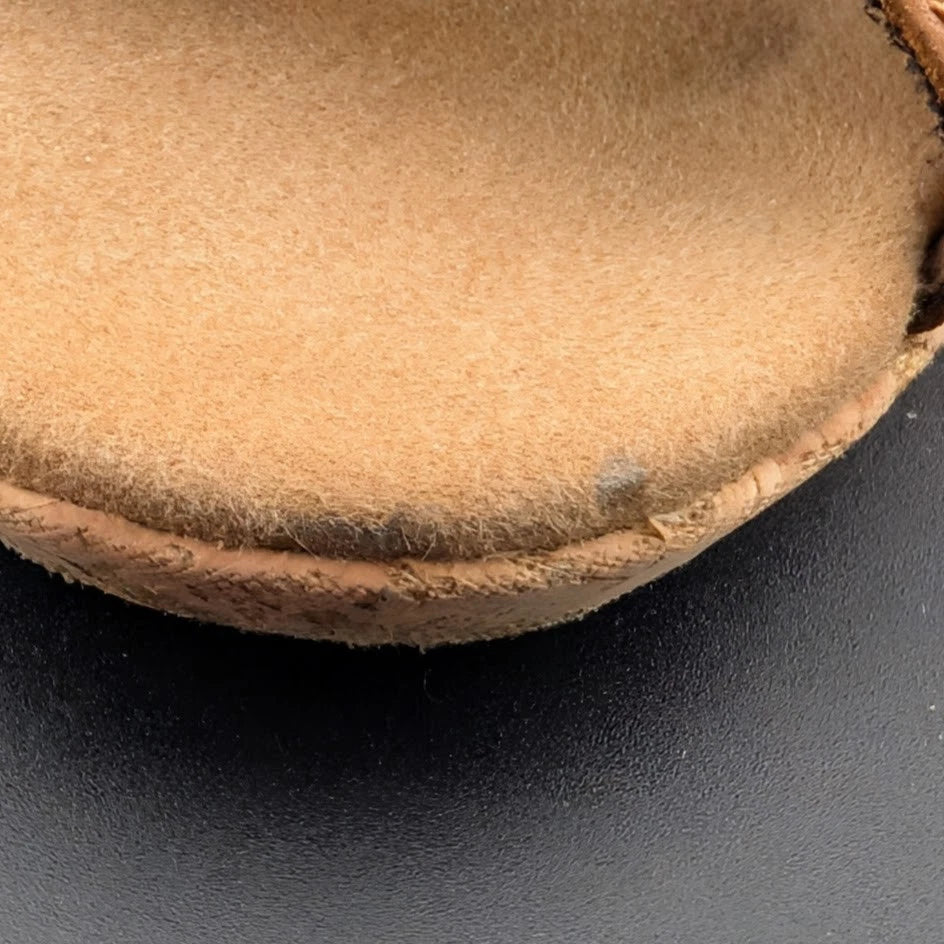 Rockport Briah Gladiator Wedge Sandal Women 6.5 Tan Leather Strap BX1984 EUC SoleComfort.shoes