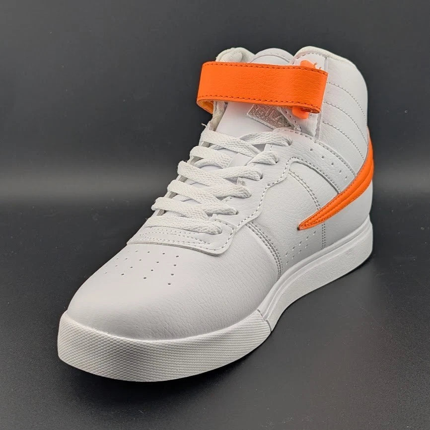 Fila Vulc 13 White Orange Color Pop Size 7Y / 8 Womens 3FM01121-129 SoleComfort.shoes